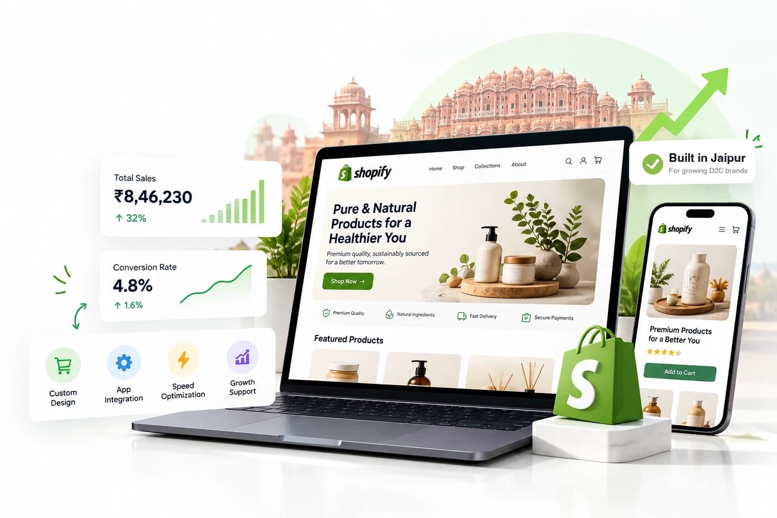 Shopify store designs by Store10x, a Shopify development company in Jaipur